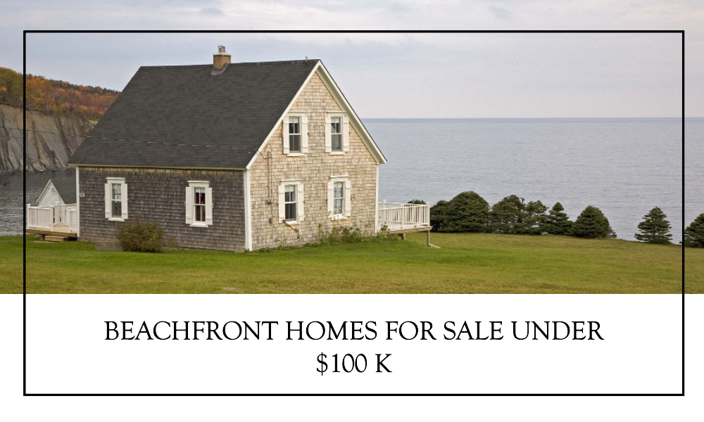 beachfront homes for sale under $100 k