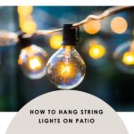 how to hang string lights on patio