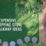 inexpensive stepping stone walkway ideas