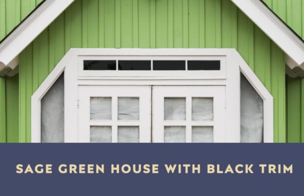 Sage Green House with Black Trim - Wall-Ebuilders