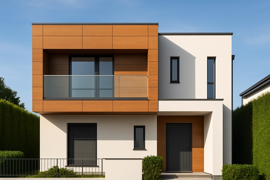 modern home acp sheet elevation designmodern home acp sheet elevation design